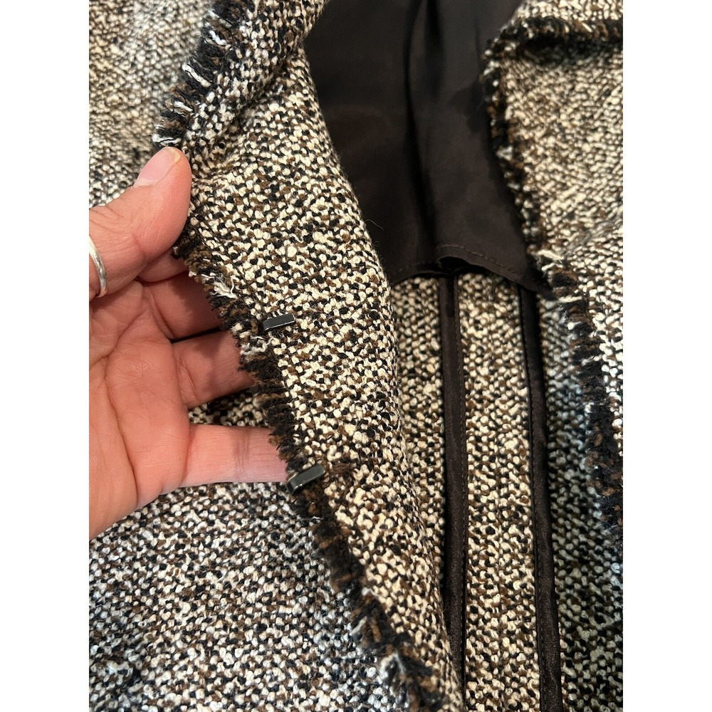 Akris ladies brown wool Silk tweed jacket Size 8 - Picture 12 of 14